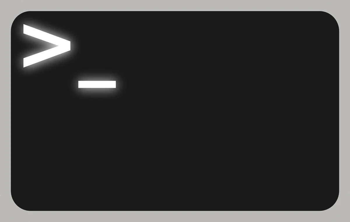 Terminal session in a custom operating system